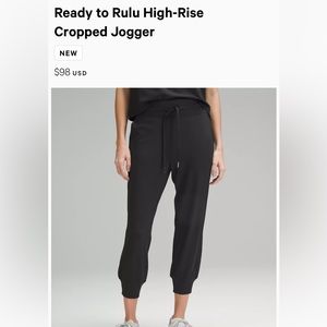 Size 6 lululemon jogger
